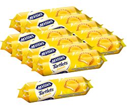 10er SET McVitie's Tartlets Lemon 100 g / Kekse mit Cremefüllung / Zitronenkekse