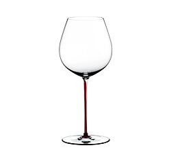 RIEDEL 4900/07DR FATTO A MANO Pinot Noir Weinglas - Stiel DRACHENROT