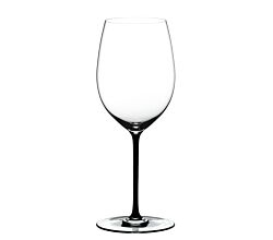 RIEDEL 4900/0B FATTO A MANO Cabernet / Merlot Weinglas - Stiel SCHWARZ