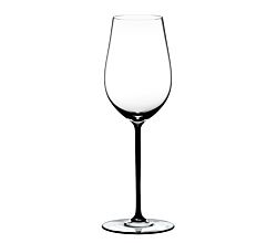 RIEDEL 4900/15B FATTO A MANO Riesling / Zinfandel Weinglas - Stiel SCHWARZ