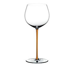 RIEDEL 4900/97O FATTO A MANO Oaked Chardonnay Weinglas - Stiel ORANGE