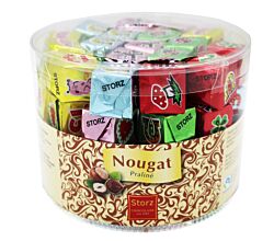 Storz Glückswürfel 75 Stk. in Dose (750 g) / Schokolade / Haselnuss Nougat Würfel