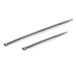 Flexibler Edelstahlschlauch mit Rohrstutzen Ø 10 mm / Wasserschlauch Armatur / Armaturanschluss / Schlauch / Sanitärschlauch