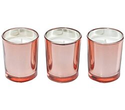 Ritzenhoff 5090004 Duftkerze 3er-Set AROMA NATURALS LUXERY Blackberry & Cedarwood