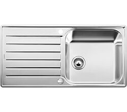 BLANCO 519709 Edelstahlspüle LANTOS XL 6 S-IF mit Excenterbedienung / Auflagespüle / Spüle