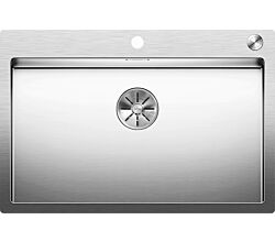 BLANCO Spüle CLARON 700-IF/A mit InFino®-Ventil mit Excenterbedienung PushControl® / Edelstahlbecken