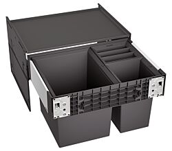 BLANCO 526205 SELECT II XL 60/3 Abfallsystem 46 Liter (1x 30 u. 2x 8) für 60 cm Schrankbreite / Frontanbindung