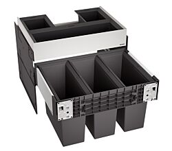 BLANCO 526209 SELECT II 60/3 ORGA Abfallsystem 45 Liter (3x 15) für 60 cm Schrankbreite / Frontanbindung