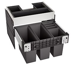 BLANCO 526211 SELECT II 60/4 ORGA Abfallsystem 42 Liter (2x 15 u. 2x 6) für 60 cm Schrankbreite / Frontanbindung