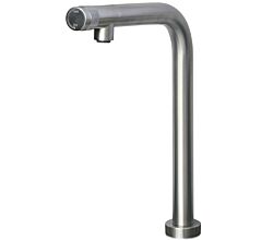 AquaCucina 53890-E Fensterarmatur PURE in EDELSTAHL matt gebürstet / Küchenarmatur / Einhebelmischer