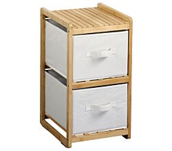 KESPER 54275 Regal mit 2 Boxen, Bambus, FSC, 29,5 x 33,5 x 57 cm