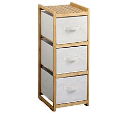 KESPER 54276 Regal mit 3 Boxen, Bambus, FSC, 29,5 x 33,5 x 87 cm