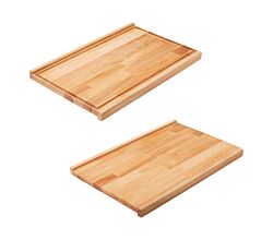 METALTEX 561055000 Backbrett/Schneidbrett 55x35x2 cm aus Buchenholz, beidseitig verwendbar