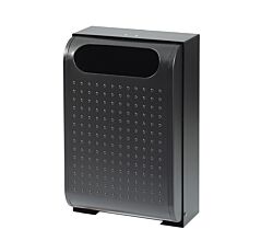 Rossignol 56234 Urbanet Abfallbehälter Wandmontage 30 L, Farbe Mangangrau