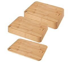 10er SET METALTEX 569069010 Schneidebrett 35 x 25 x 1,0 cm Bambus / Schneidbrett / Schneidebrett Holz