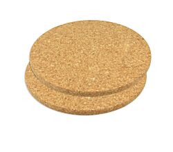 METALTEX 569820010 Kork-Topfuntersetzer, 2er Set, Ø 20 x 1,0 cm / Kork Untersetzer