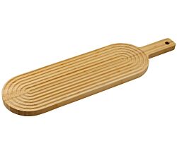KESPER 58147 Schneidebrett Bambus FSC, 60 x 16 x 2 cm, mit Griff