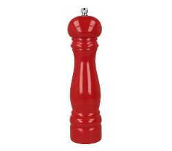 METALTEX 586044041 Pfeffermühle 22 cm in Rot lackiert, Holz