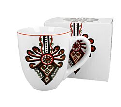 DUO ETNO 25552 XXL Becher 1000 ml RURAL ORNAMENT New Bone China Porzellan