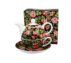 DUO ETNO Tasse mit Teekanne CRACOVIAN New Bone China Porzellan