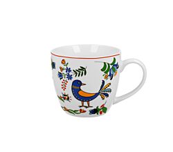 DUO ETNO Becher 460 ml KASHUBIAN BIRD in Tragetasche, New Bone China Porzellan