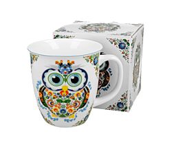 DUO ETNO Becher 650 ml OWL New Bone China Porzellan