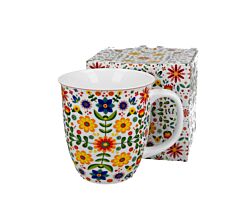 DUO ETNO 32178 Becher 650 ml REGIONAL PATTERNS New Bone China Porzellan