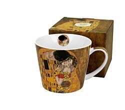DUO ART GALLERY Becher 610 ml THE KISS New Bone China Porzellan