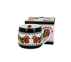DUO ETNO 34349 Fassbecher 430 ml INDIGO New Bone China Porzellan