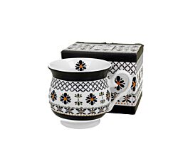 DUO ETNO 34424 Becher 500 ml INDIGO New Bone China Porzellan