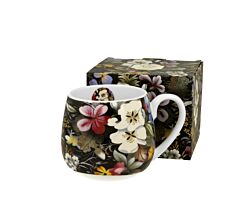 DUO ART GALLERY Fassbecher 430 ml BLACK New Bone China Porzellan