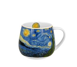 DUO ART GALLERY Fassbecher 430 ml STARRY NIGHT inspired by Van Gogh New Bone China Porzellan