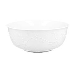 DUO WHITE Salatschale 22,5 cm HEMINGWAY New Bone China Porzellan
