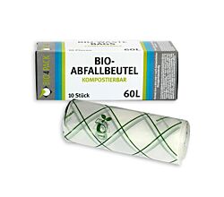 60 L Abfallbeutel 10er Pack / Müllbeutel / Mülltüte / Biobeutel / Kompostbeutel / Bio4Pack