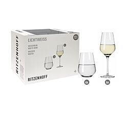 Ritzenhoff 6111012 Aurelie Weßwein- und Wasserglas-Set #2 LICHTWEISS Nadine Niggemeier 2022 in Geschenkbox