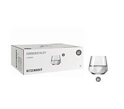 Ritzenhoff Sonnenschliff ALLROUNDGLAS-SET H24 RDT 2024 / Wassergläser 6er Set / Whiskygläser