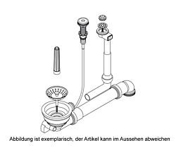 SCHOCK Premium Ab- und Überlaufgarnitur 629383PD für Lotus D-100, Modena D-100 und SIGNUS D-100S
