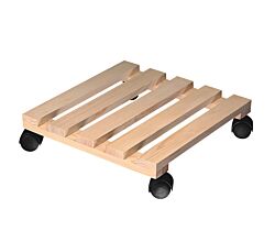 KESPER 69100 Pflanzenroller eckig aus FSC-zertifiziertem Kiefernholz / Pflanzenstand / Rollunterlage