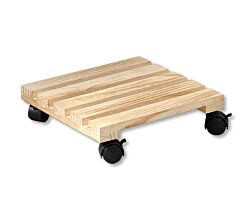 KESPER 69102 Pflanzenroller aus FSC-zertifiziertem Paulowniaholz, natur, 30 x 30 x 8 cm