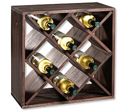 KESPER 69244 Weinregal aus Kiefernholz für 20 Flaschen, 50 x 50 x 25 cm / Weinflaschen-Regalsystem