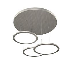 Plate 3R LED Pendelleuchte 3-fach aus Aluminium mit Acrylglas satiniert / Hängeleuchte / Tischleuchte