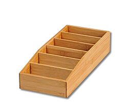 KESPER 70822 Aufbewahrungsbox aus Bambus 15 x 35 x 7 cm für Tütensuppen oder -saucen