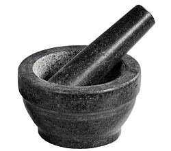 KESPER 71501 Mörser mit Schlegel aus Granit - dunkel / Granit-Mörser / 