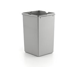 Double deluxe Ersatzeimer 15 Liter in alu grau M7554004-1 / Ersatzbehälter / Mülleimer / Ersatzteil / Sortereimer