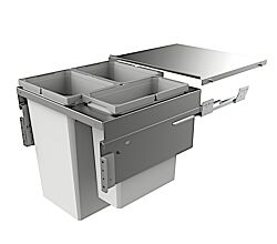 NABER 8012391 Abfallsammler COX CLAN 580/600-3 mit 91 Liter Volumen / für 60 cm Schrankbreite