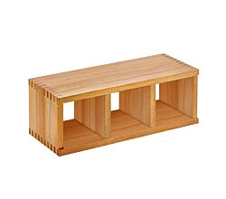 Schüttenkasten Rotbuche (ohne Schütten) für Bleikristall - Glasschütte 1/4 und Keramikschütte / Schütten-Box / Schütten / Mehlschütten / Glasschütten