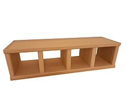 Naber Schüttenkasten 4, Buche (ohne Schütten) / Schüttenbox passend für 4 Keramik- oder Bleikristallschütten - nur Kasten, Schütten müssen separat bestellt werden