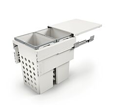 Cox® Wash Wäschebehälterauszug 580/450-2 mit Softeinzug und Dämpfung / 70 Liter (2 x 35 Liter) / Wäschebox / Wäschekorb