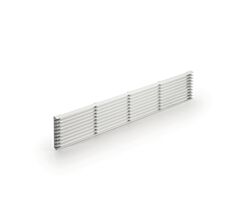 NABER 8033012 Sockel-Lüftungsgitter 1, silber, B 84 mm, L 480 mm