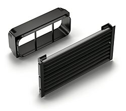 Sockel-Lüftungsgitter flow Lamellenlüftungsgitter schwarz matt / COMPAIR PRIME flow®